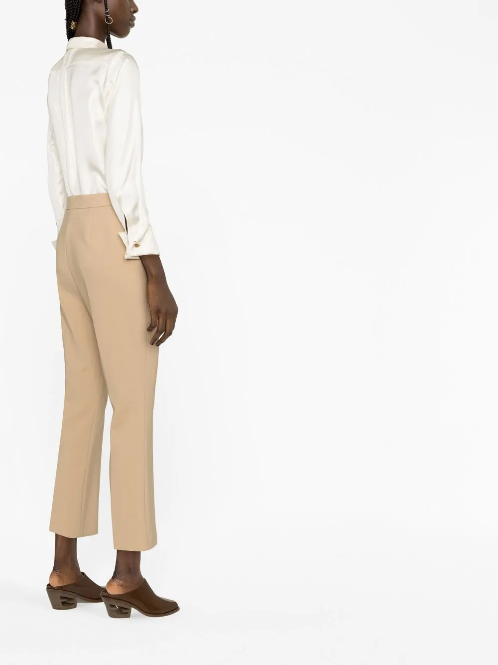 Max Mara Kick-flare Trousers In Neutral