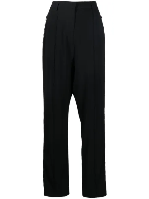Giuseppe Di Morabito lace-up detail straight-leg trousers