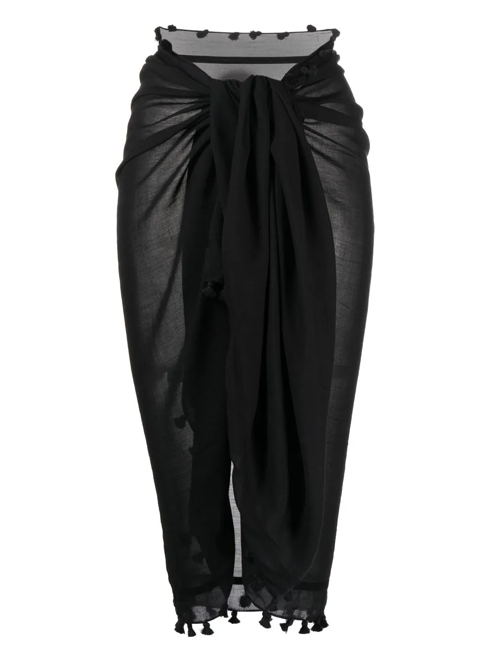 

Melissa Odabash wraparound sarong skirt - Black