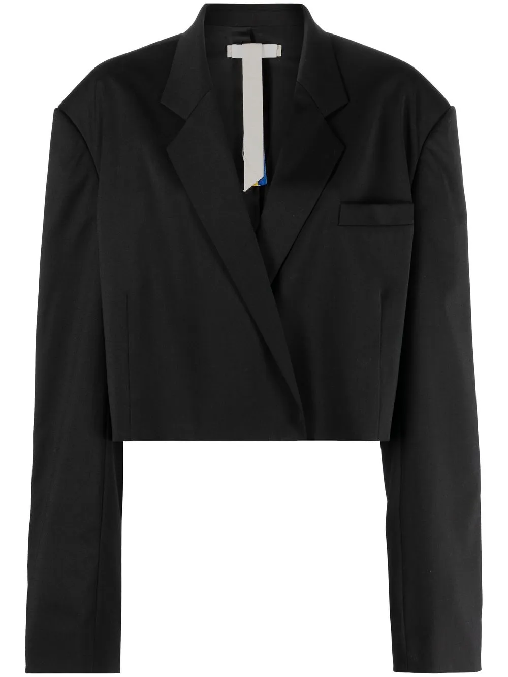 

Litkovskaya blazer corto con diseño abierto - Negro