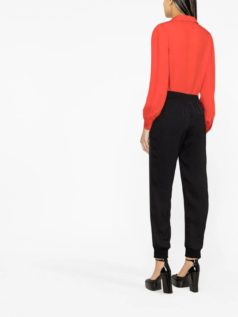 Moschino Satijnen blouse - Rood