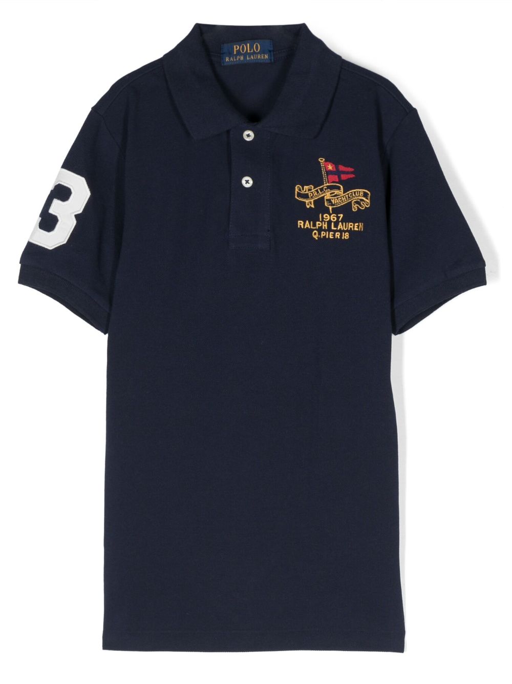 RALPH LAUREN LOGO-EMBROIDERED COTTON POLO SHIRT