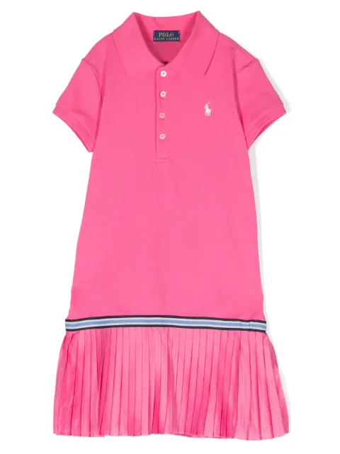 POLO RALPH LAUREN KIDS logo-embroidered polo dress
