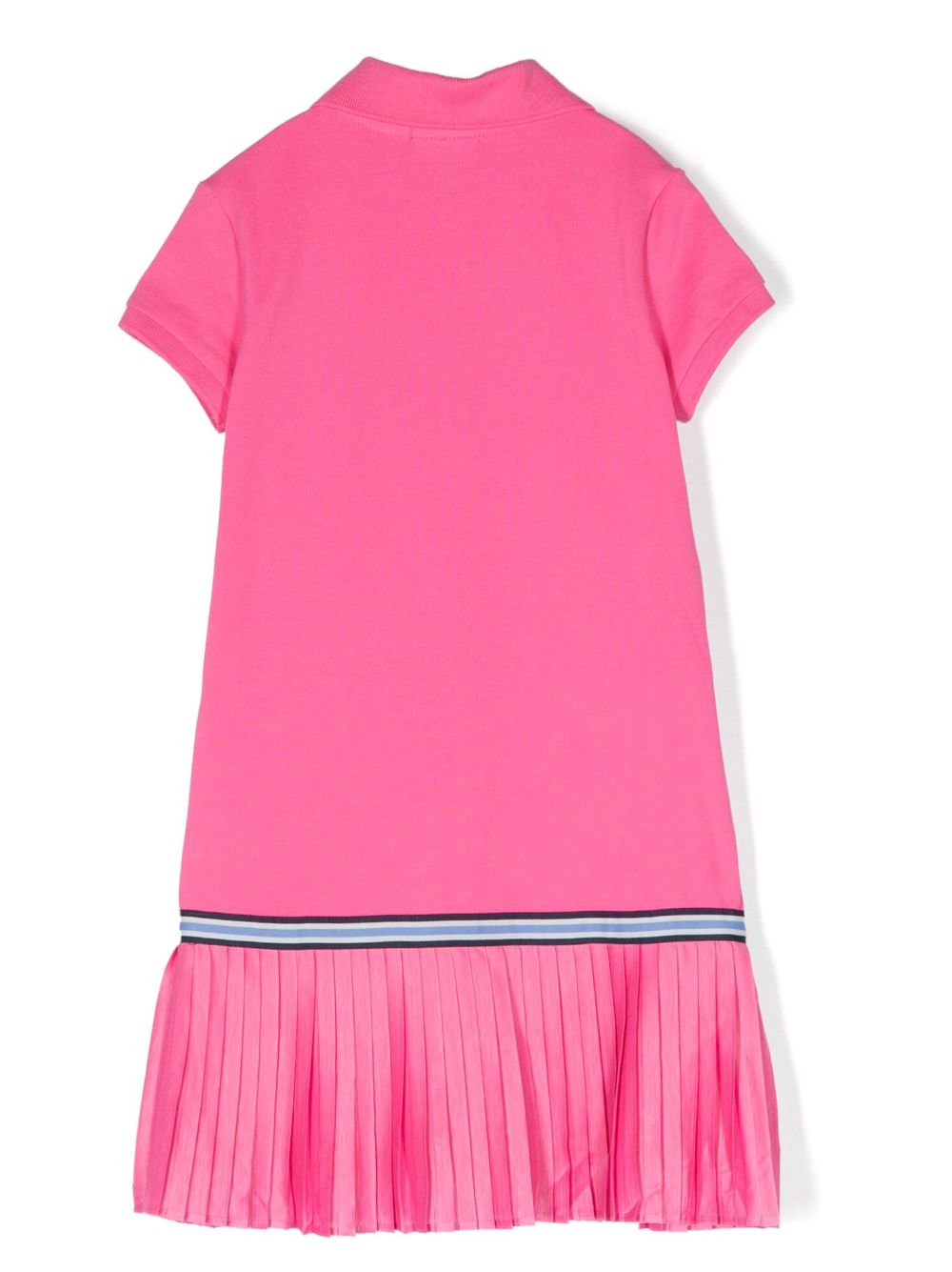 Shop Ralph Lauren Logo-embroidered Polo Dress In Pink