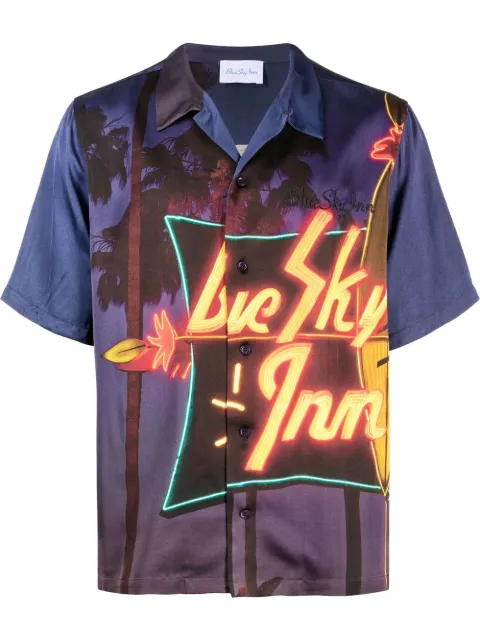 BLUE SKY INN graphic print short-sleeve shirt