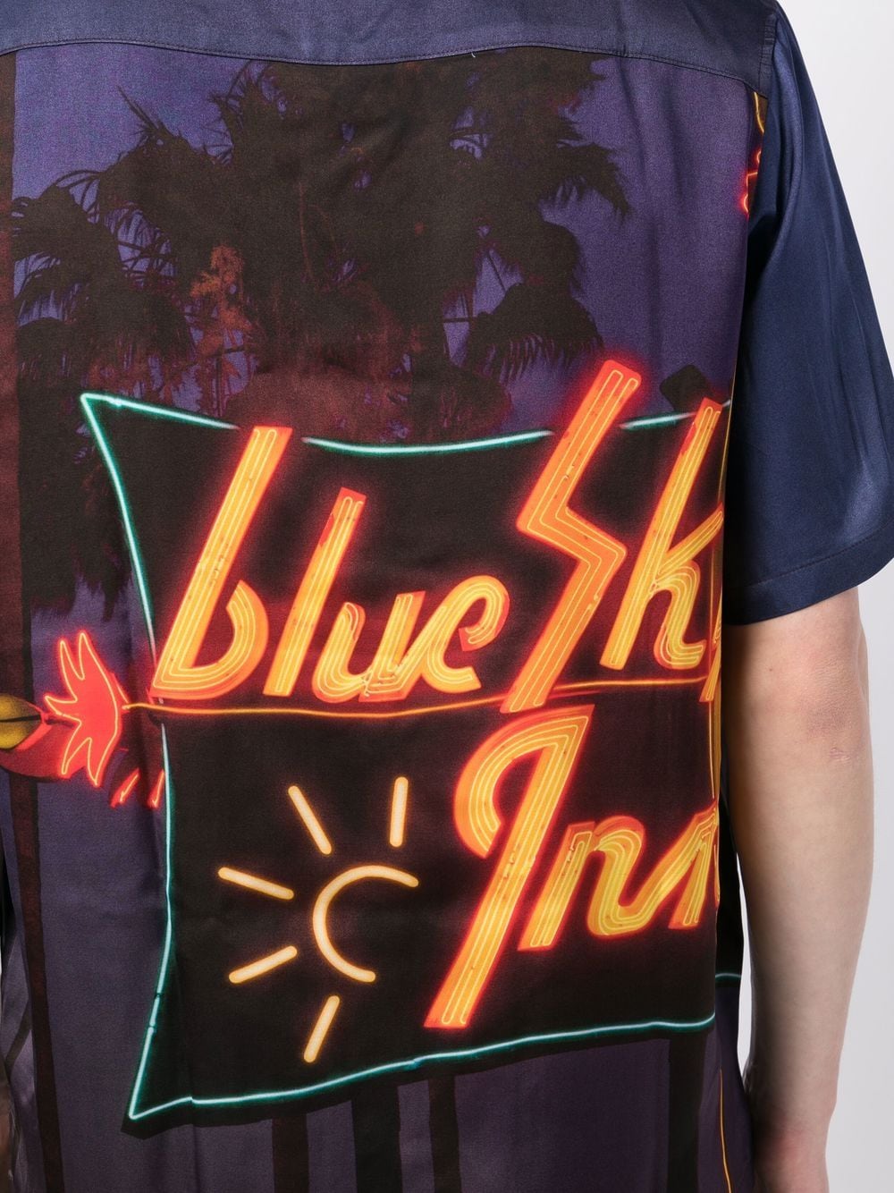 Shop Blue Sky Inn Graphic Print Short-sleeve Shirt In Blue