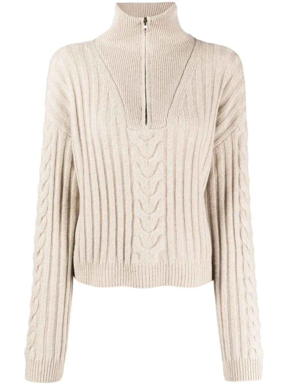 

Lisa Yang ribbed-knit cashmere jumper - Neutrals