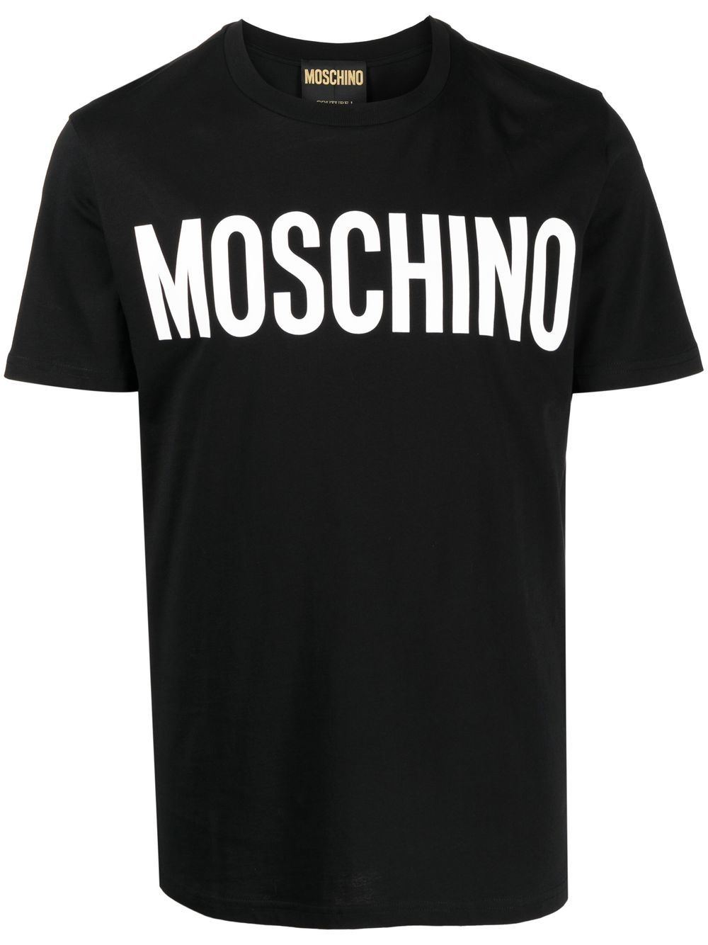 Mens black moschino t shirt sale