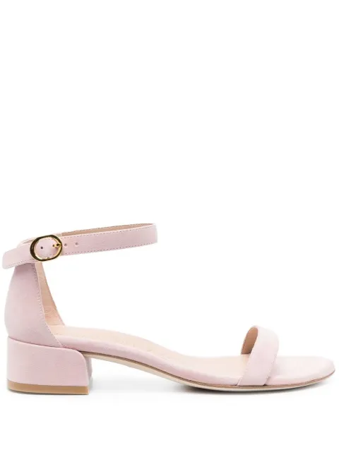 Stuart Weitzman buckle-fastened suede sandals