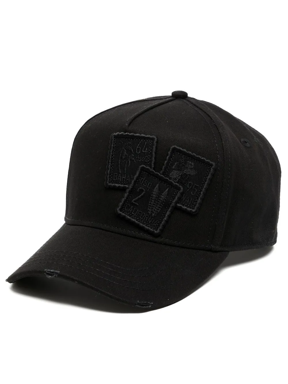 

Dsquared2 patch detail cotton cap - Black