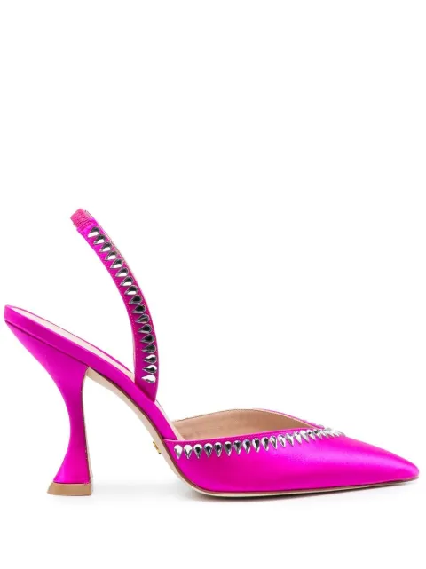 Stuart Weitzman zapatillas con detalles de cristal y tacón de 110mm
