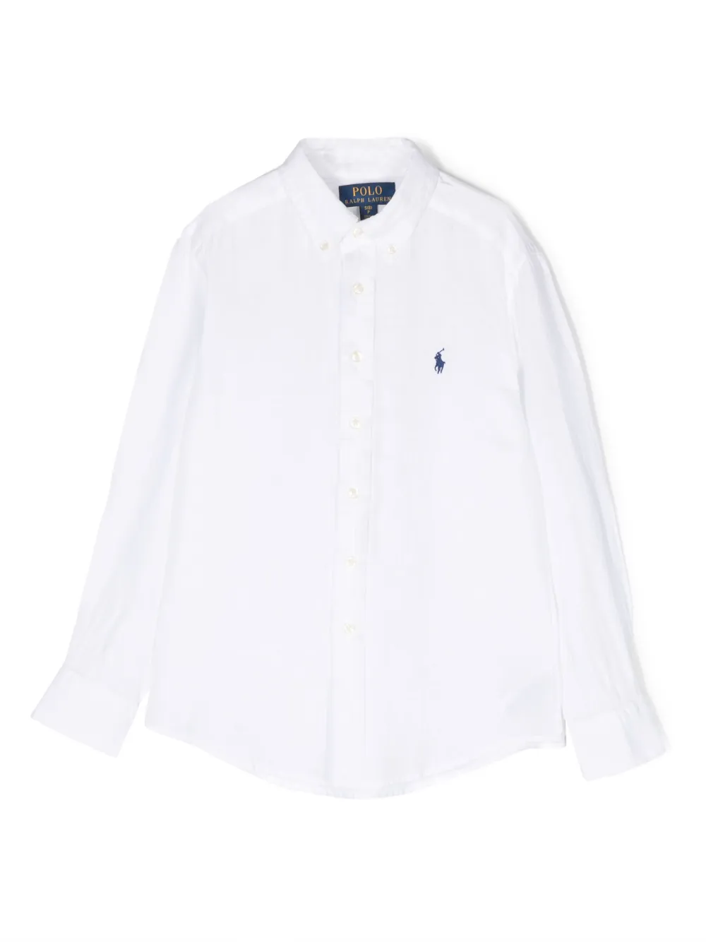 Polo Ralph Lauren Ralph Lauren Kids Logo Embroidered Shirt In White