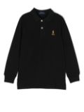 POLO RALPH LAUREN KIDS Polo Pony-embroidered polo shirt - Black