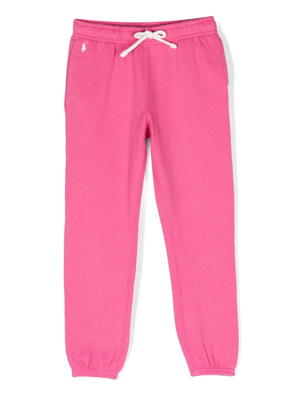 Image 1 of Ralph Lauren Kids logo-embroidered knitted trousers