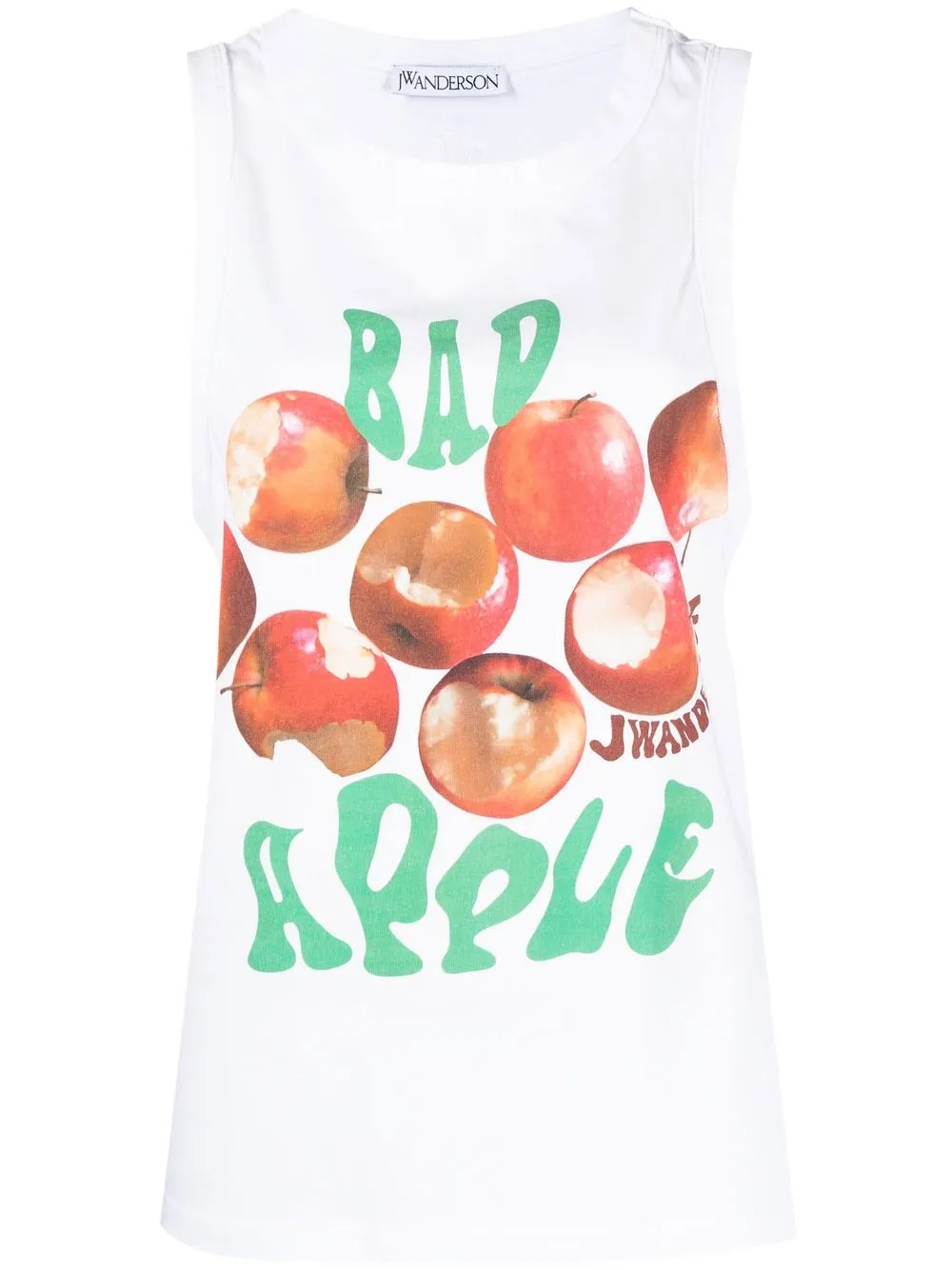 

JW Anderson graphic-print sleeveless top - White