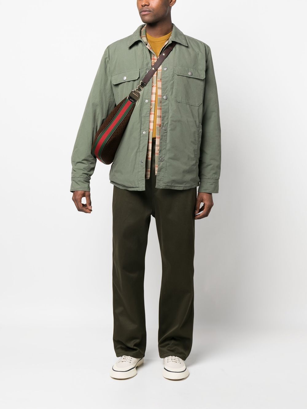 A.P.C. Alex Button-up shirtjack - Groen