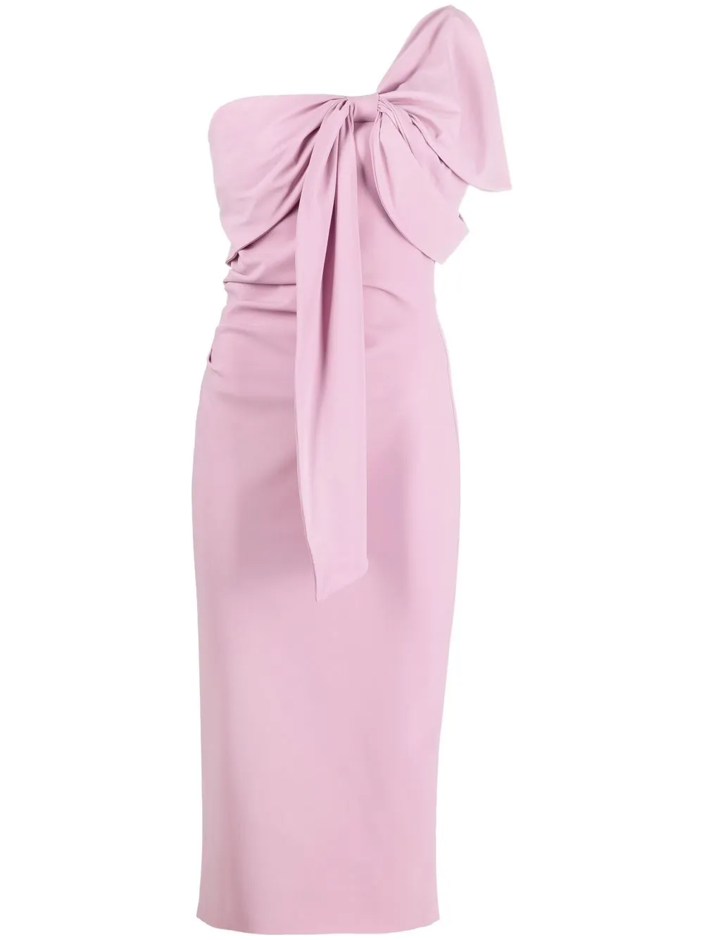 

CHIARA BONI La Petite Robe Teresa bow-detail midi dress - Pink