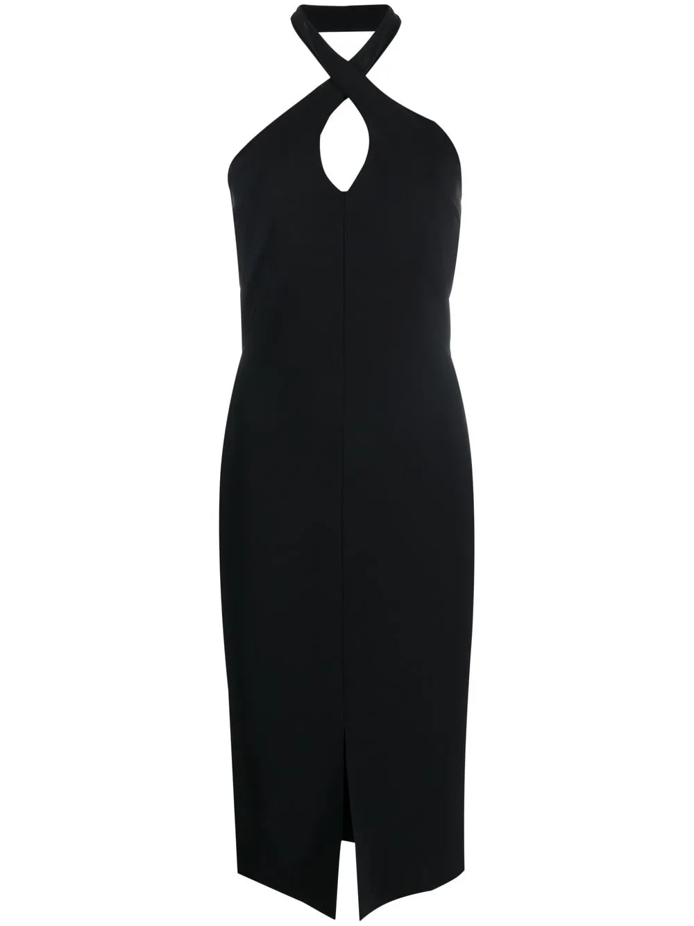 

CHIARA BONI La Petite Robe Mansur halterneck midi dress - Black