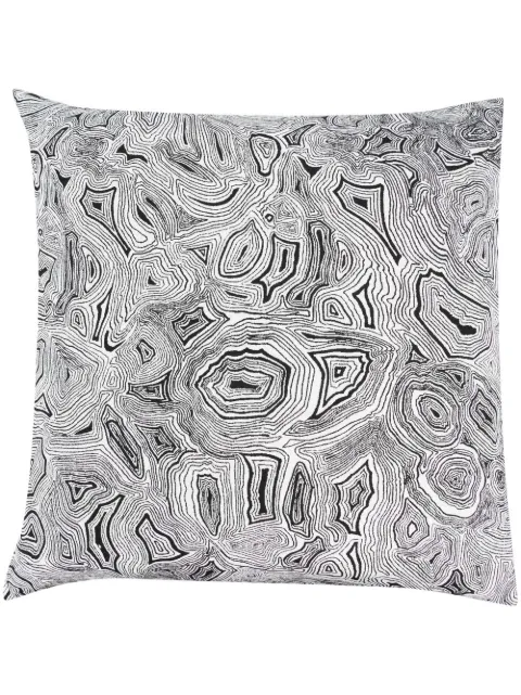 Fornasetti linear-print cushion