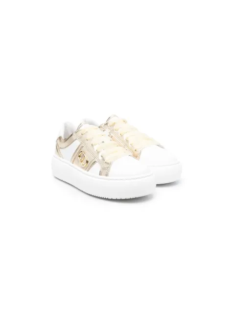 TWINSET Kids tenis con placa del logo