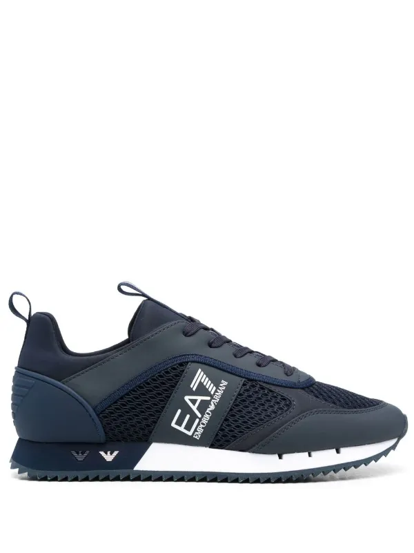 スニーカー EMPORIO ARMANI Men Sneakers EM001675AF14764ZB002 BLUE Emporio Armani Panelled Sneakers EMPORIO ARMANI PANELLED LOW