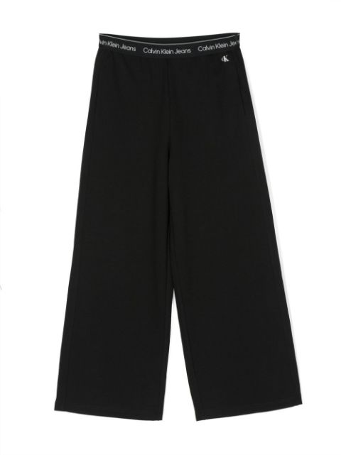 Calvin Klein Kids - logo-waistband detail trousers