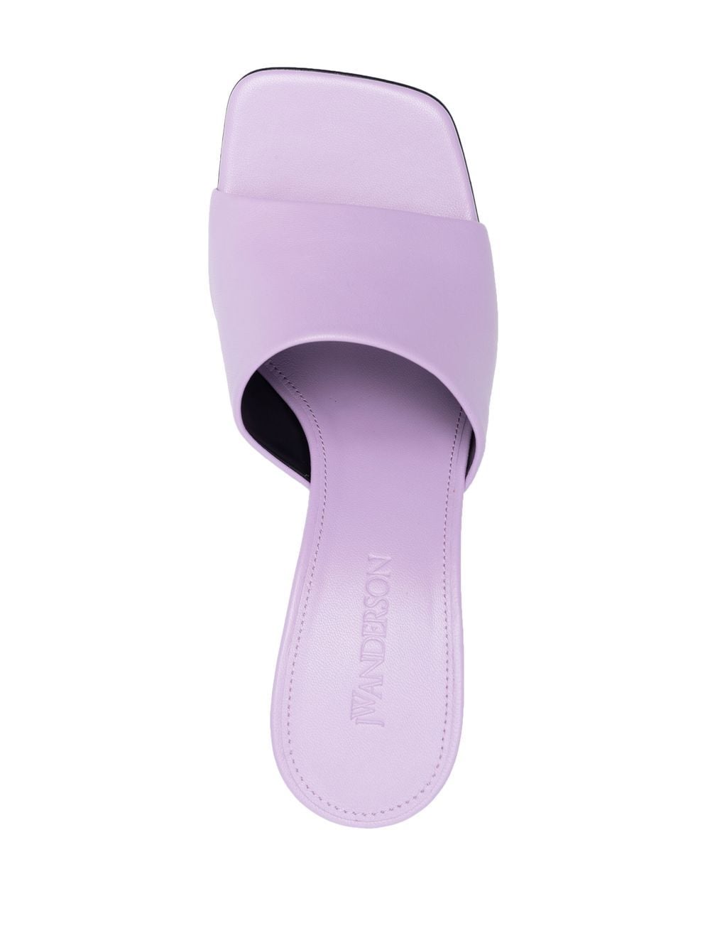Shop Jw Anderson 75mm Sculpted-heel Mules In Purple
