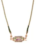 Marie Lichtenberg 18kt rose gold Lucky sapphire locket necklace