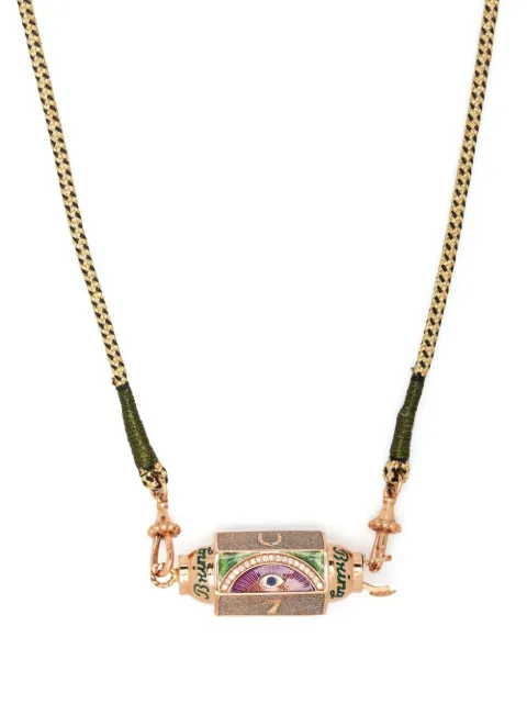 Marie Lichtenberg Collana Lucky in oro rosa 18 carati con zaffiri