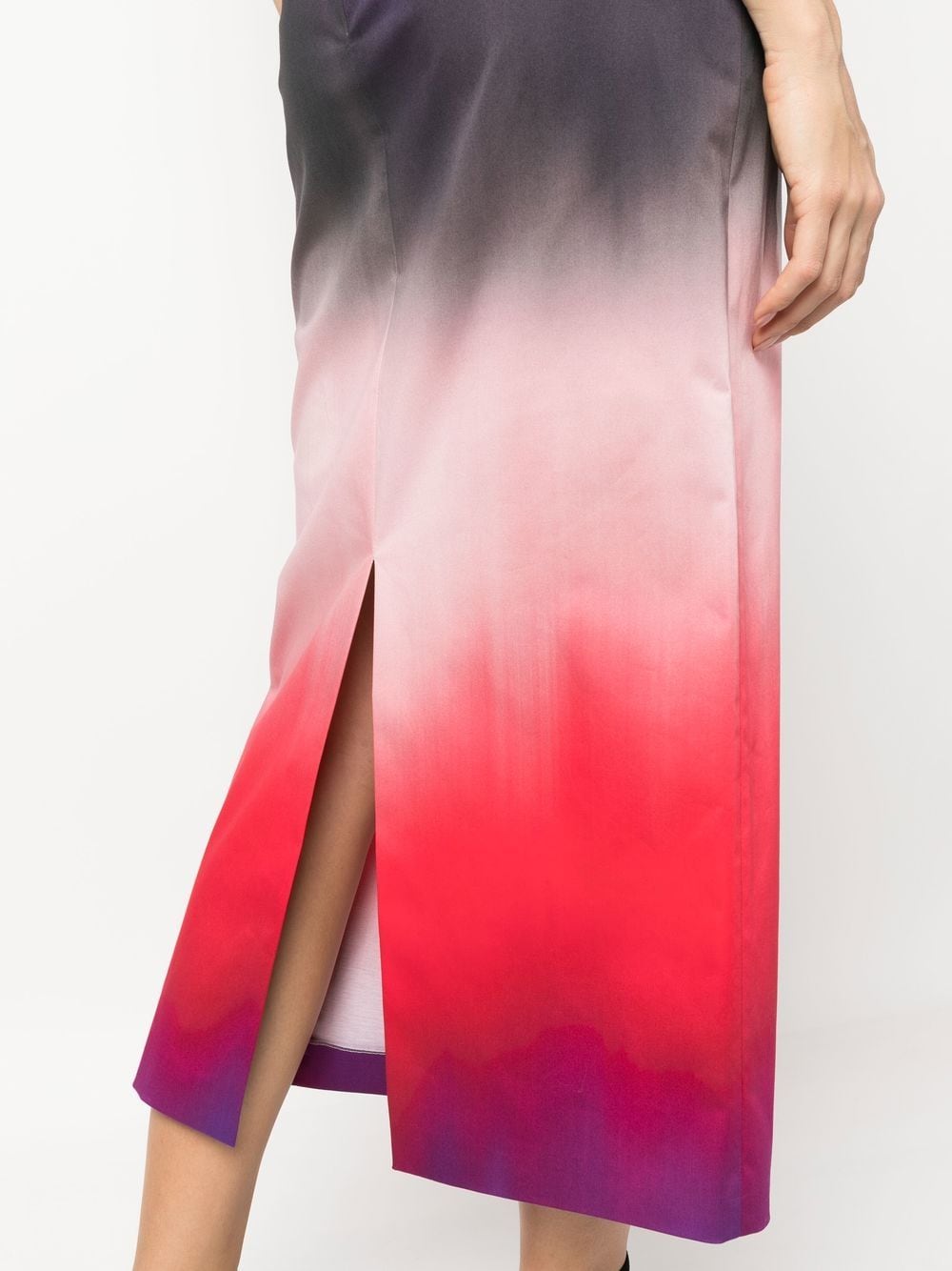 Shop Philosophy Di Lorenzo Serafini Gradient-effect Pencil Skirt In Pink