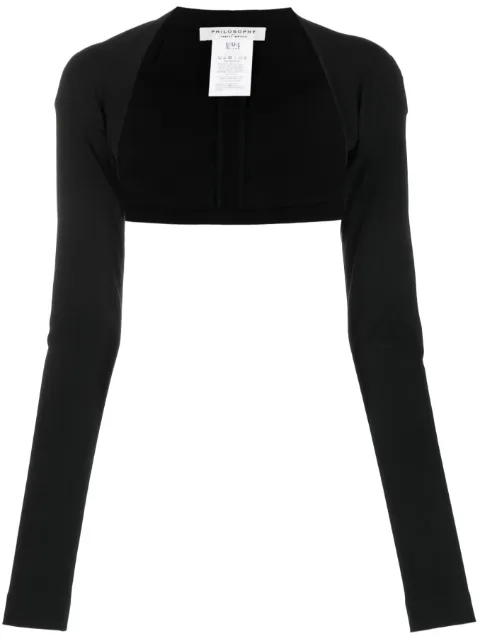 Philosophy Di Lorenzo Serafini stretch-cotton cropped jacket