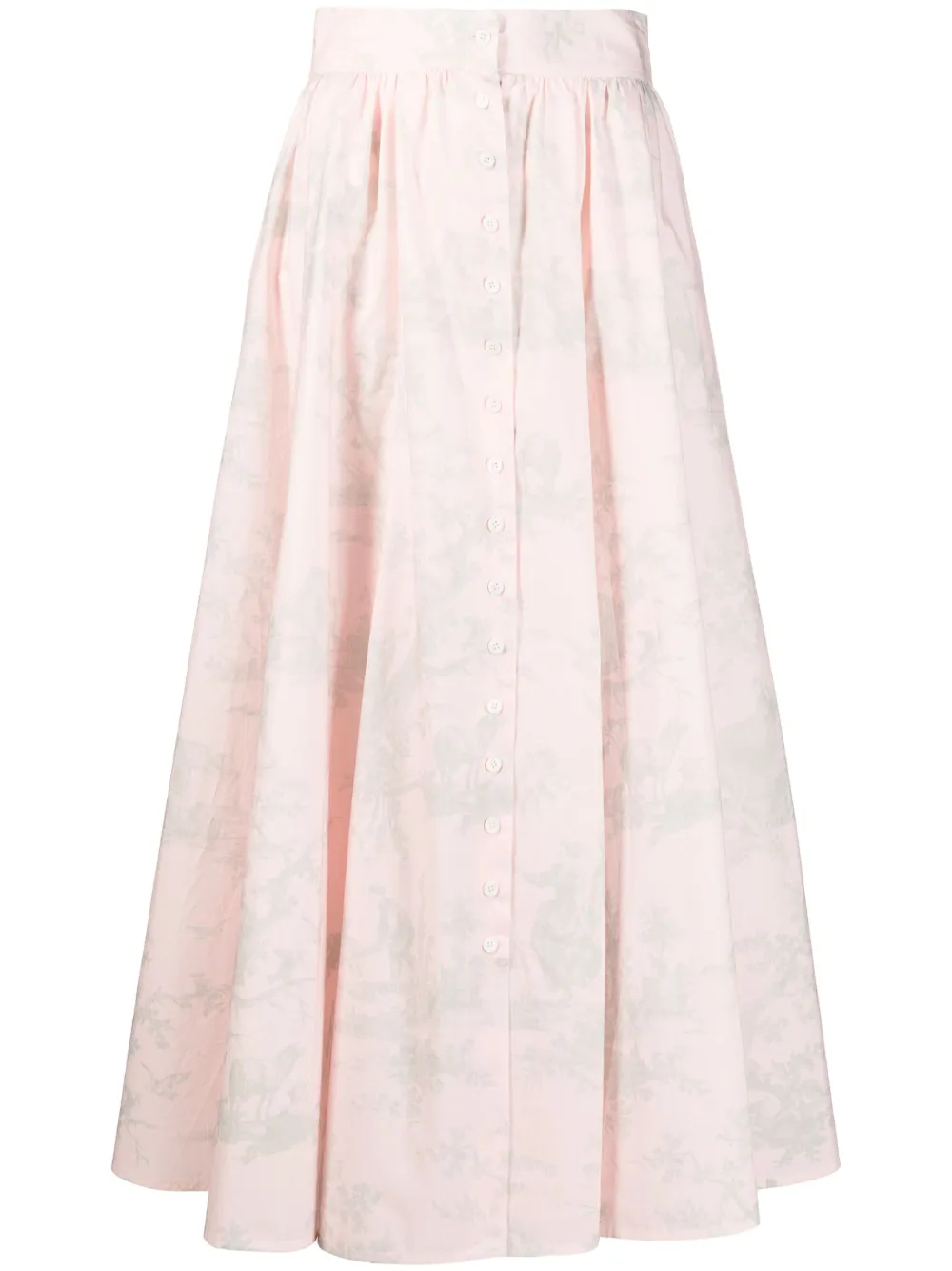 PHILOSOPHY DI LORENZO SERAFINI TOILE DE JOUY PRINT PLEATED SKIRT