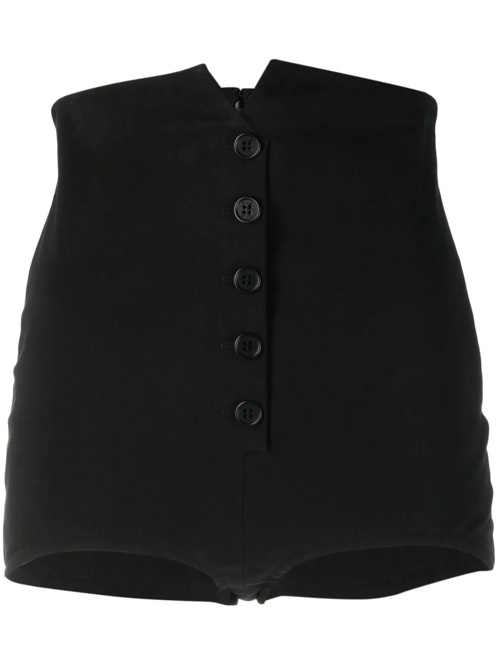 Philosophy Di Lorenzo Serafini High-waisted Short Shorts In Black