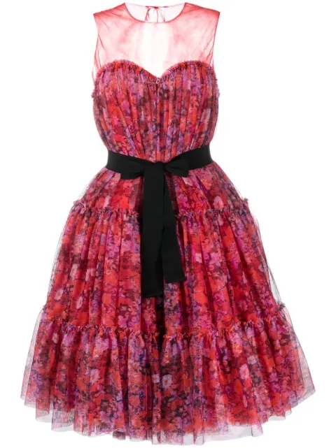 Philosophy Di Lorenzo Serafini floral-print flared midi dress