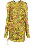 Philosophy Di Lorenzo Serafini all-over floral-print mini dress - Yellow