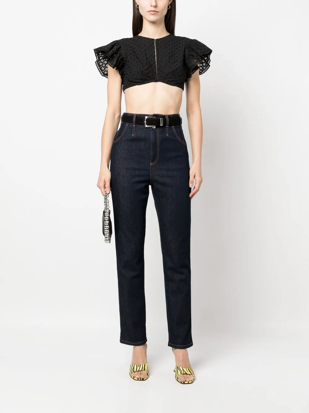 Philosophy Di Lorenzo Serafini Mid waist jeans - Blauw