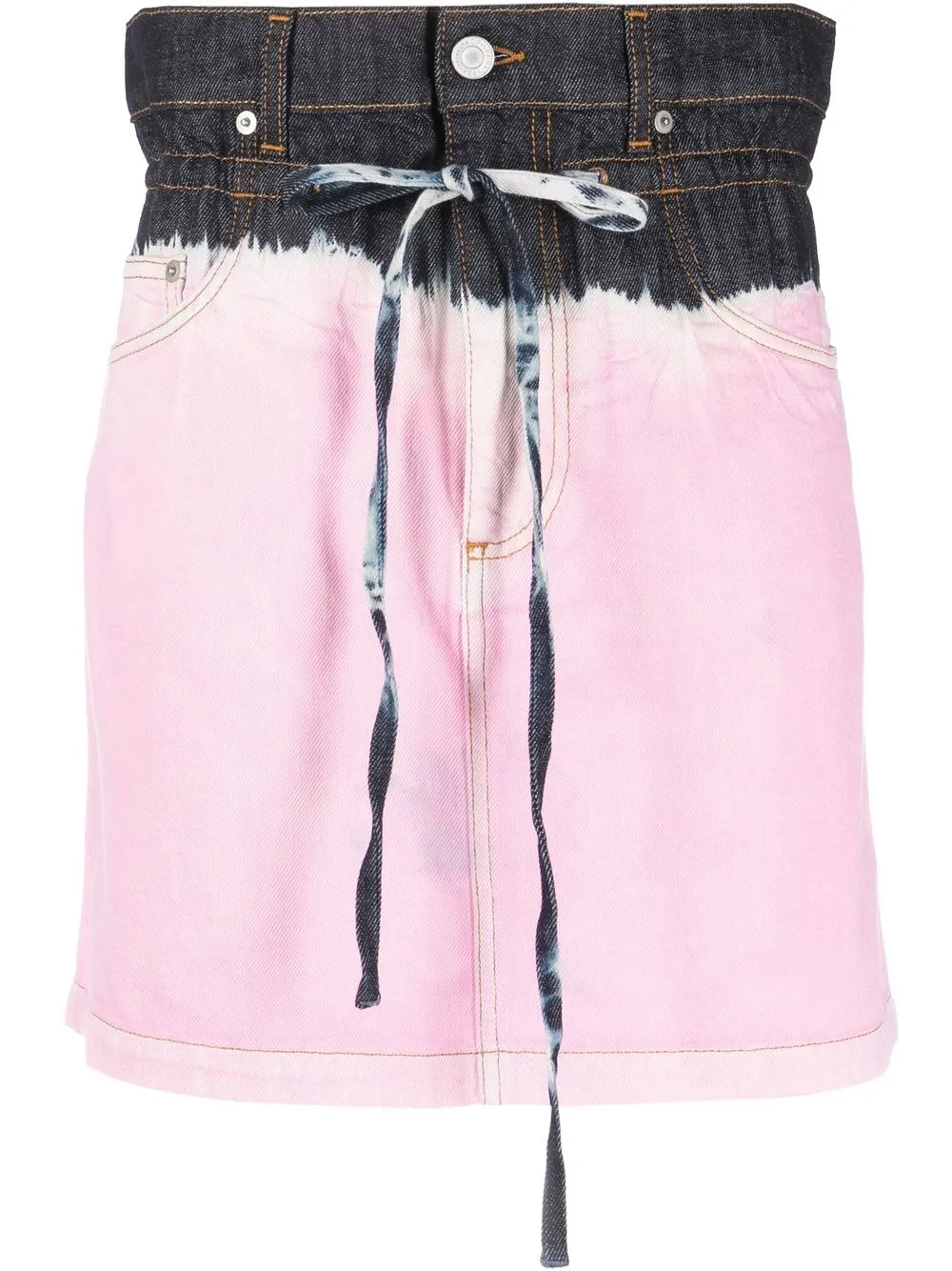 

Philosophy Di Lorenzo Serafini shorts de mezclilla con tiro alto - Rosado