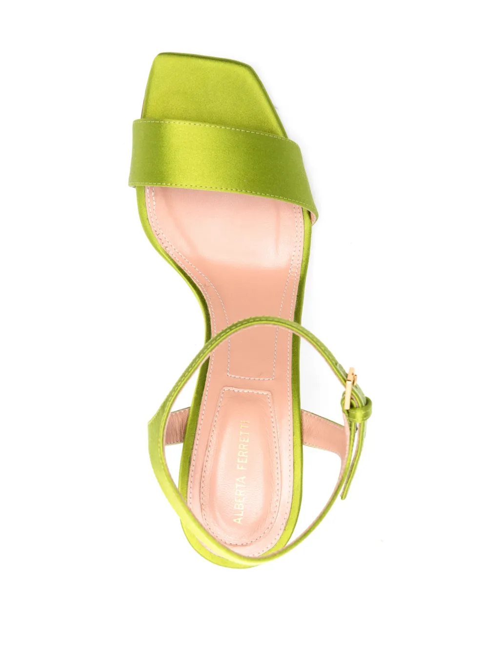 Alberta Ferretti Suède sandalen Groen