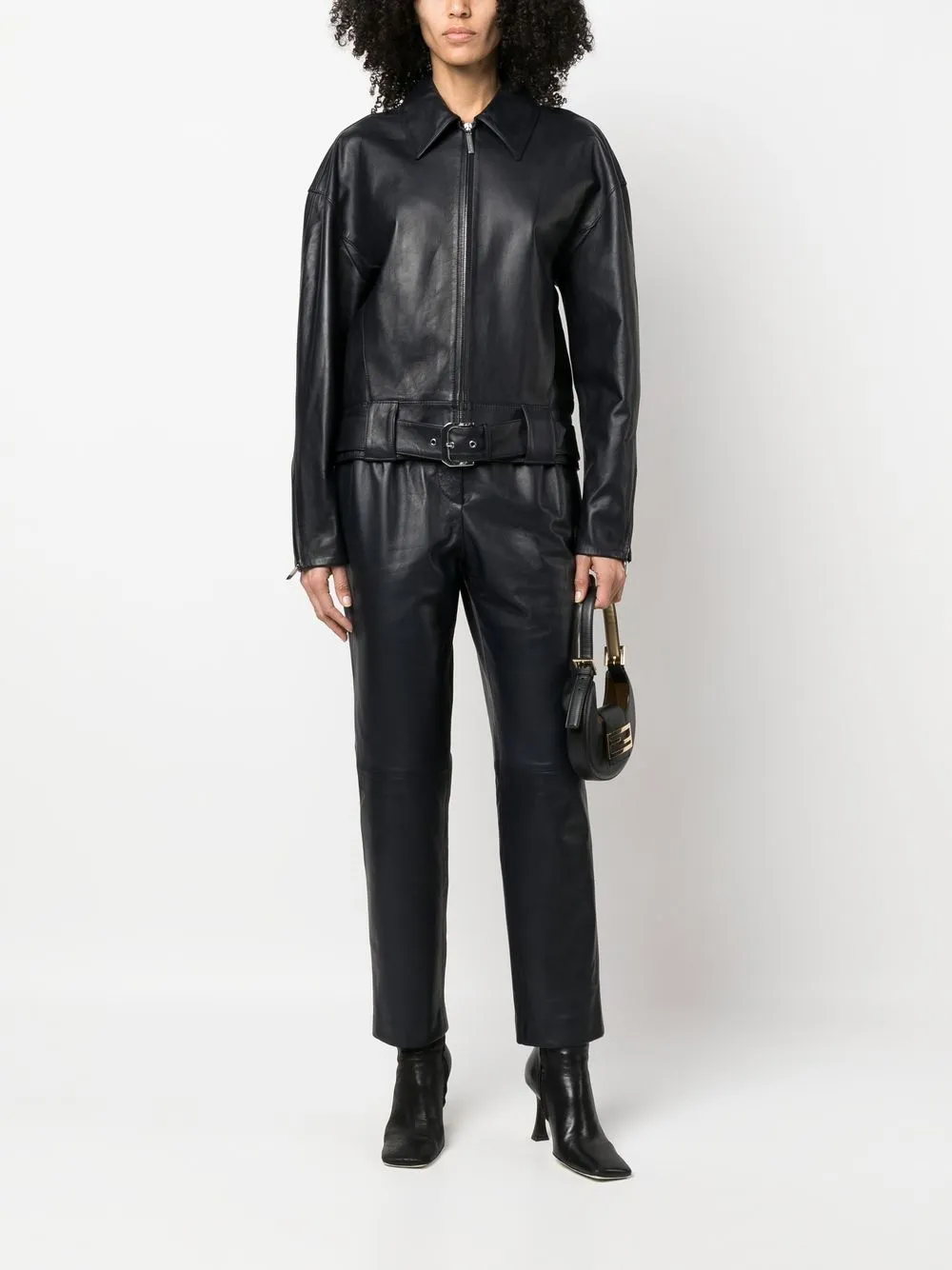 Alberta Ferretti Jack met ceintuur - Blauw