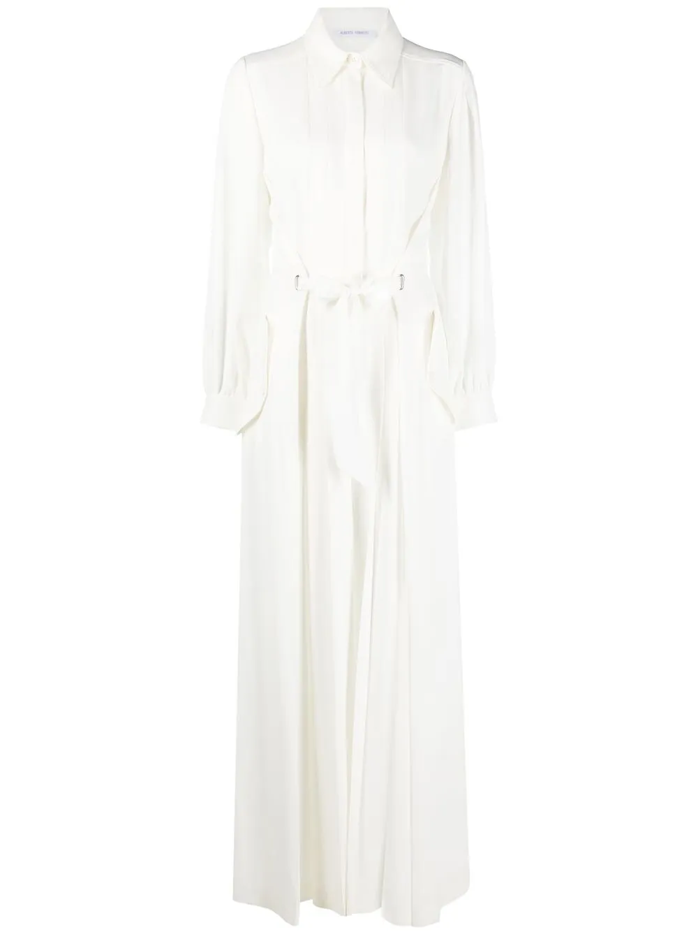 

Alberta Ferretti jumpsuit con moño en la cintura - Blanco