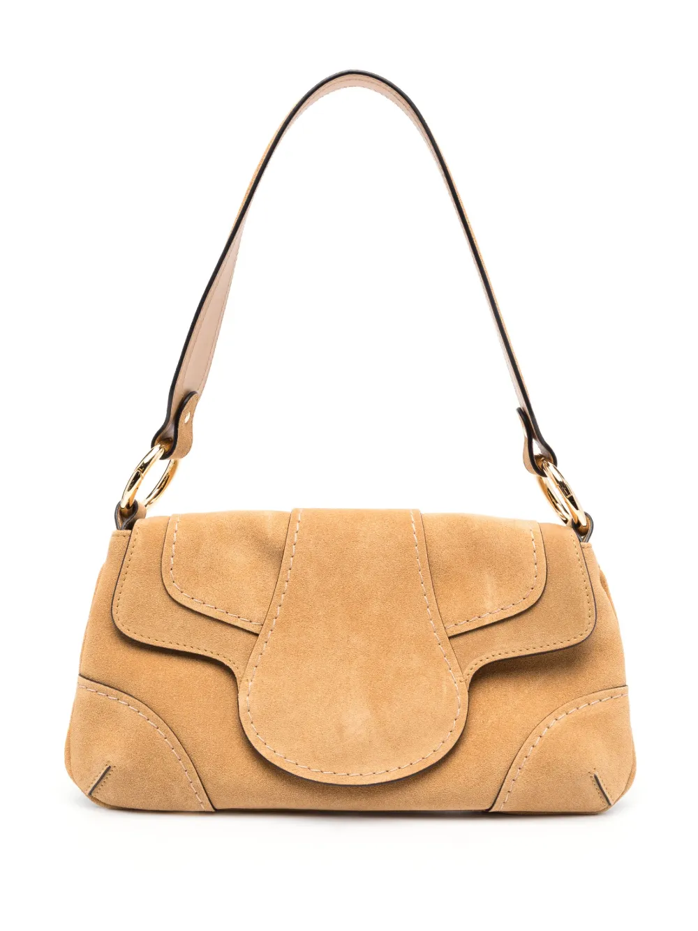 Alberta Ferretti suede tote bag
