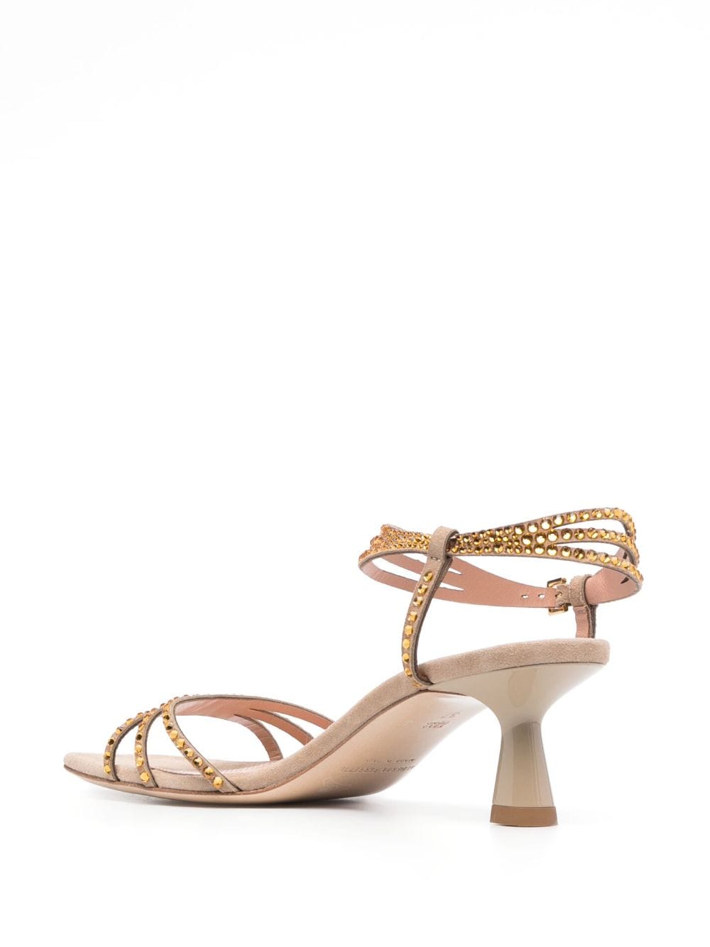 Alberta Ferretti 55mm crystal-embellished Leather Sandals - Farfetch