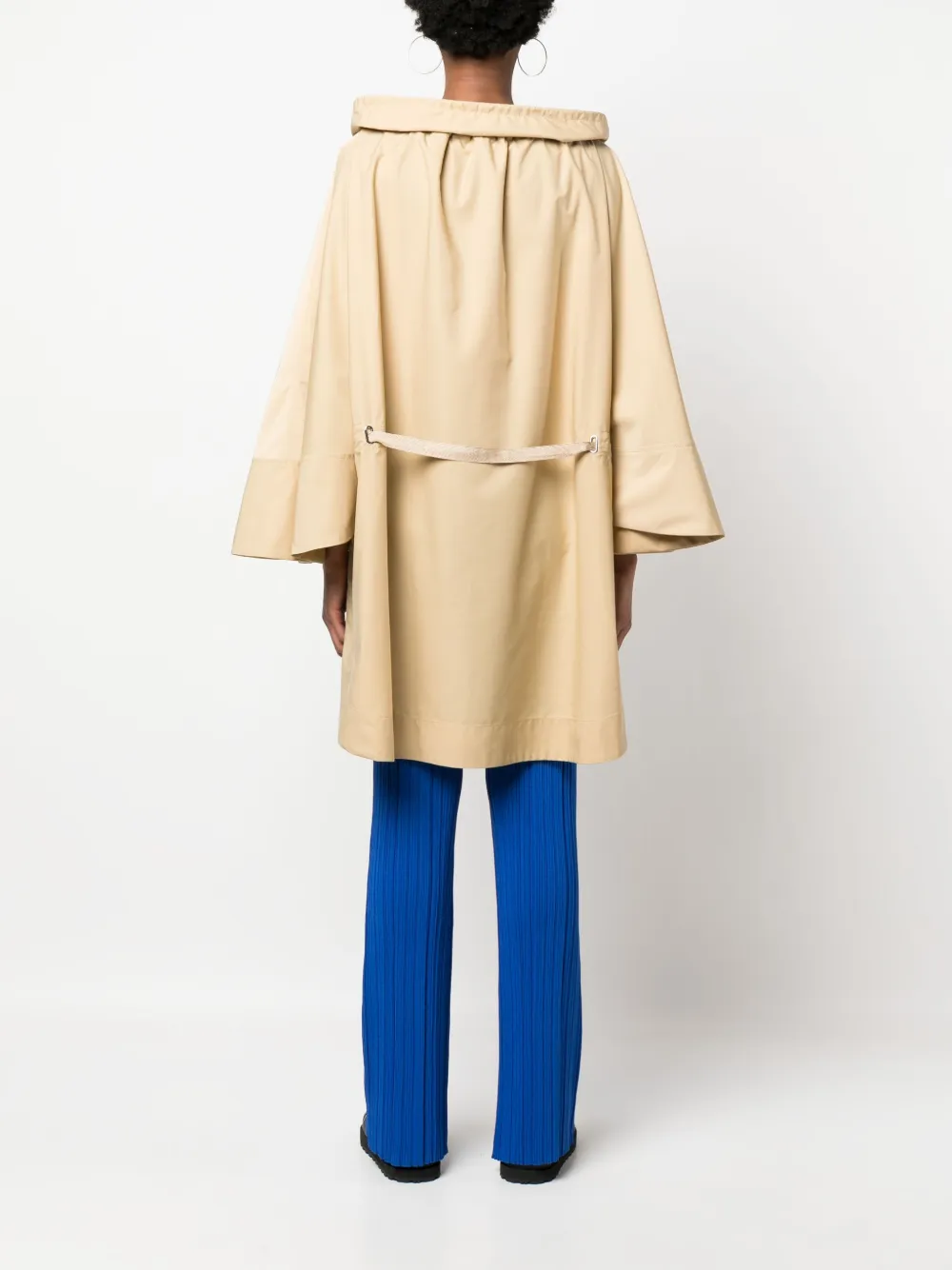 Alberta Ferretti Parka met hoge hals Beige