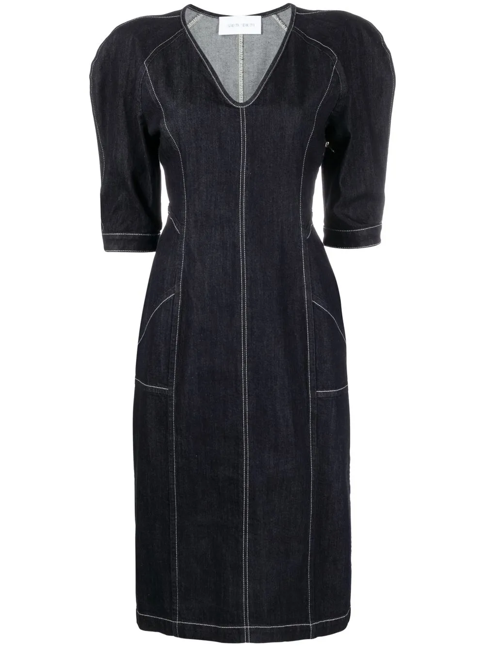 

Alberta Ferretti denim midi dress - Blue