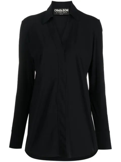 CHIARA BONI La Petite Robe Atena Slim long-sleeve shirt