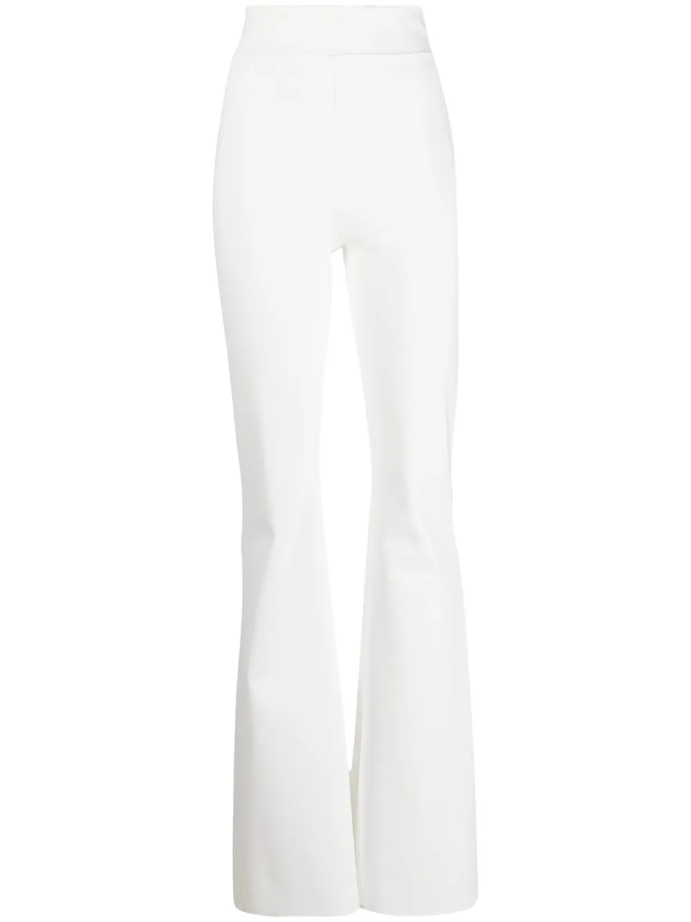 

CHIARA BONI La Petite Robe high-waisted flared trousers - White