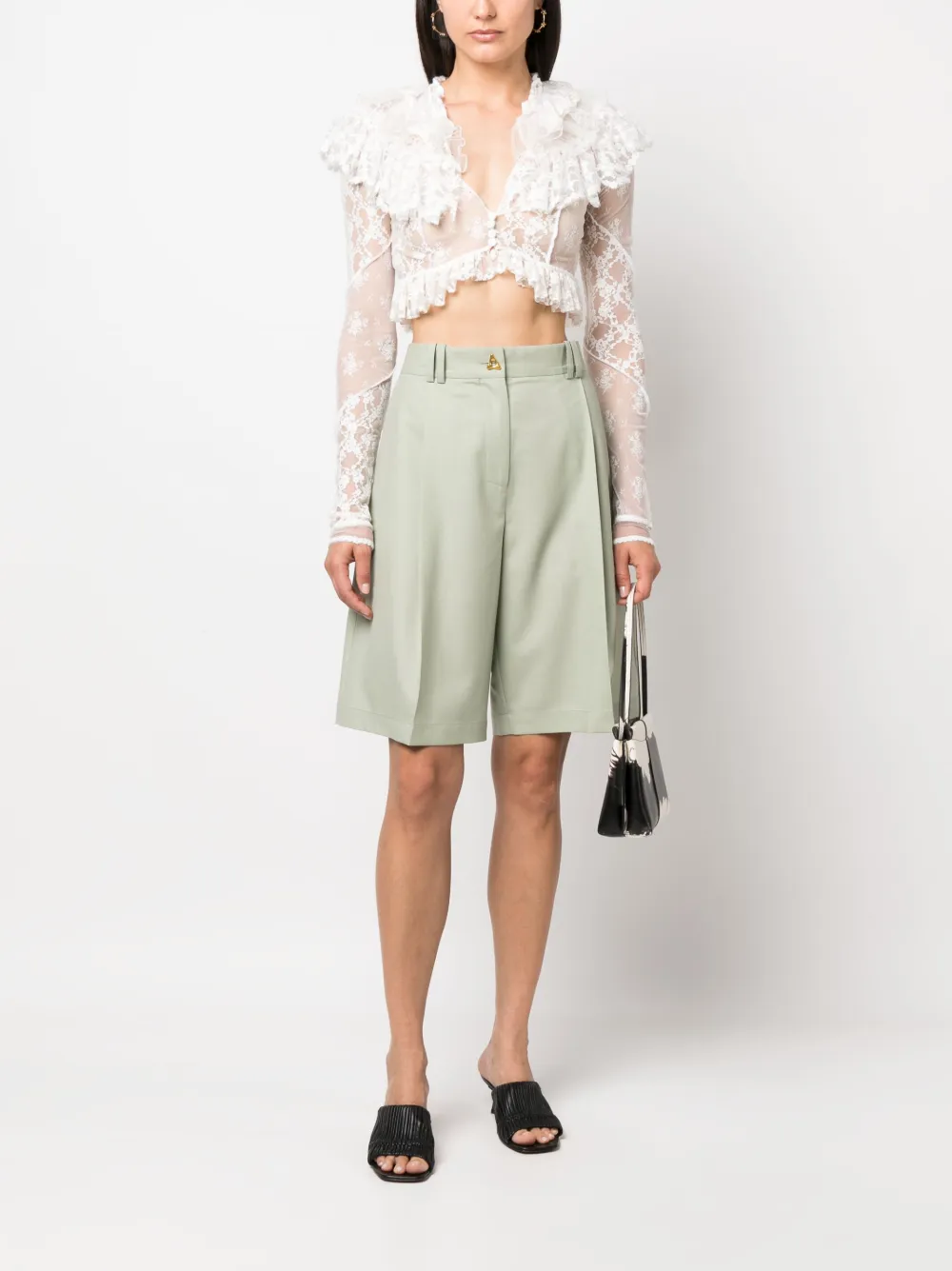 Philosophy Di Lorenzo Serafini Blouse met ruches - Wit