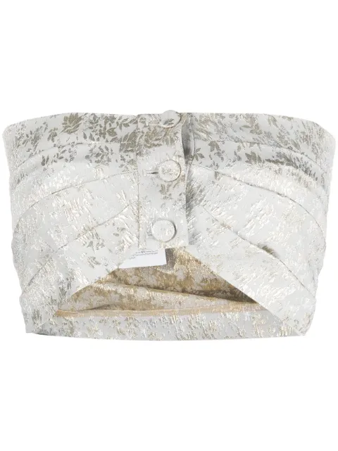 Philosophy Di Lorenzo Serafini Cropped-Top mit Jacquardmuster