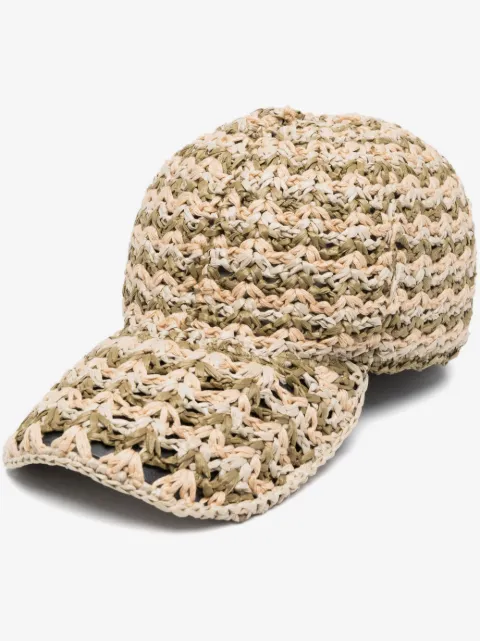 Alberta Ferretti casquette en raphia