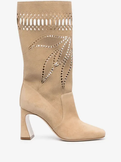 Alberta Ferretti スエード アンクルブーツ